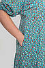Актуальна легка літня жіноча сукня в квіточку, батальні розміри, фото 7