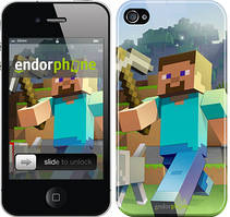 Чехол на iPhone 4s Minecraft 4 "2944c-12"