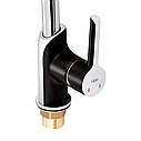 Змішувач для кухні Qtap Grand QTGRABCR007F Chrome/Black, фото 5