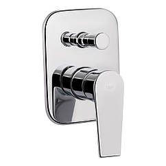 Змішувач для душу Qtap Stenava прихованого монтажу на два споживача QTST6245102DC Chrome