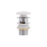 Qtap Pop-up Донний клапан для біде з переливом 70х70х227.5mm White, фото 3