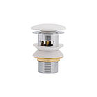 Qtap Pop-up Донний клапан для біде з переливом 70х70х227.5mm White