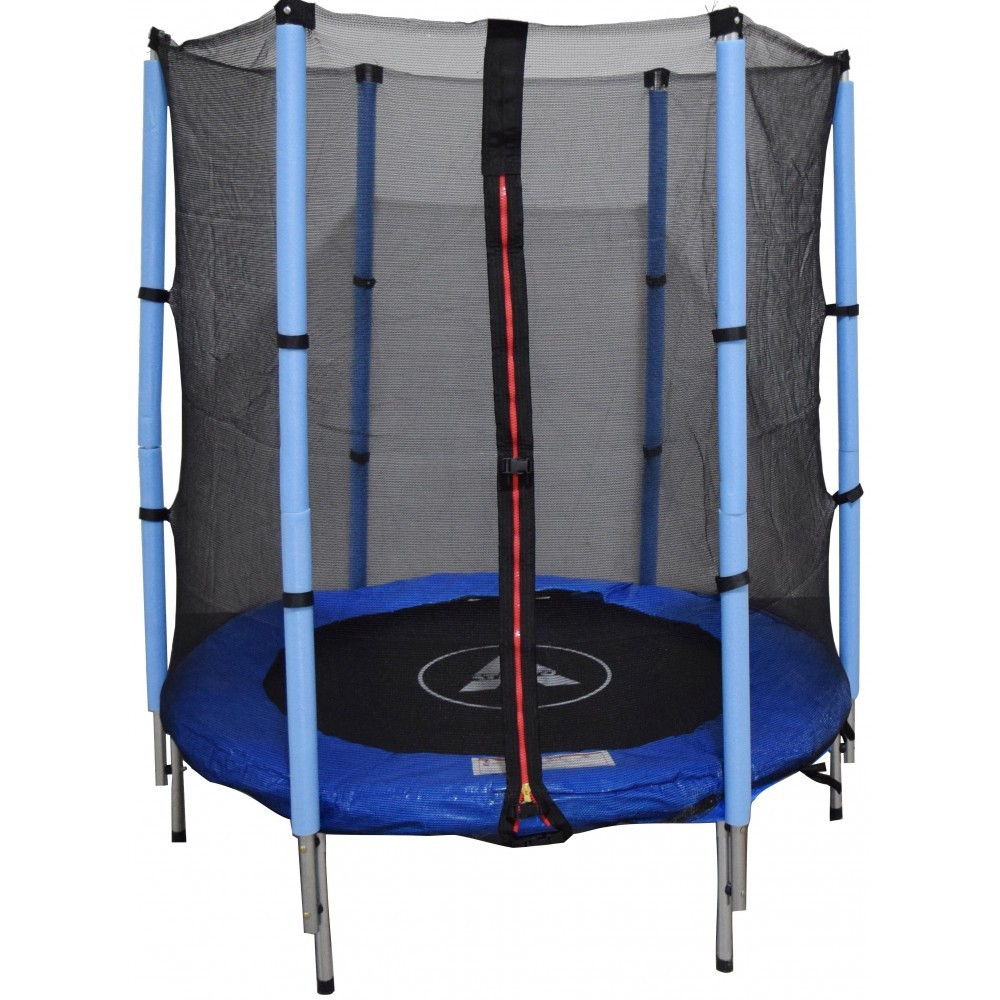 Батут Atleto 21000400 з зовнішньою сіткою 140 см синій, фото 1