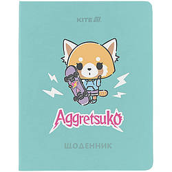 Щоденник шкільний Kite Aggretsuko AR25-283, м'яка обкладинка, PU