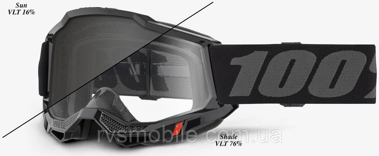 Маска кросова 100% Accuri 2 OTG/UTV/ATV DESERT Goggle Black - Photochromic Lens One size