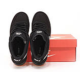 Кросівки жіночі Найк Nike Dunk Low Pro SB Fog Black White Gum BQ6817-010, фото 4