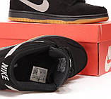Кросівки жіночі Найк Nike Dunk Low Pro SB Fog Black White Gum BQ6817-010, фото 5