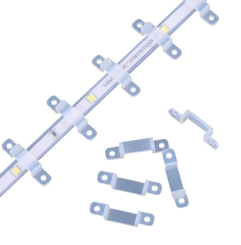 Силіконове кріплення для LED стрічки, 8мм, комплект 10 шт
