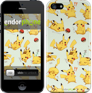 Чехол на iPhone 5 Pikachu pokemon go "3769c-18"