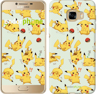 Чехол на Samsung Galaxy C5 C5000 Pikachu pokemon go "3769u-301"