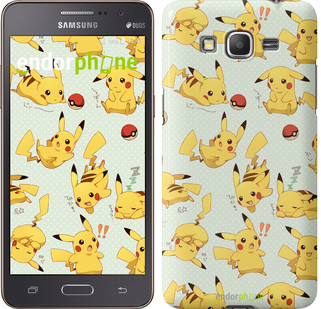Чехол на Samsung Galaxy Grand Prime G530H Pikachu pokemon go "3769c-74"