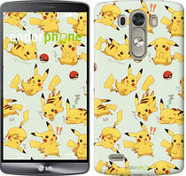 Чехол на LG G3 D855 Pikachu pokemon go "3769c-47"