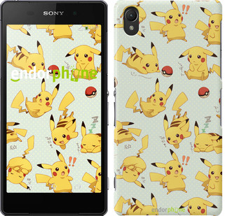 Чехол на Sony Xperia Z2 D6502/D6503 Pikachu pokemon go "3769c-43"