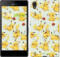 Чехол на Sony Xperia Z3+ Dual E6533 Pikachu pokemon go "3769u-165"
