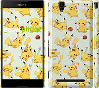 Чехол на Sony Xperia T2 Ultra Dual D5322 Pikachu pokemon go "3769c-92"