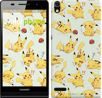 Чехол на Huawei Ascend P6 Pikachu pokemon go "3769c-39"