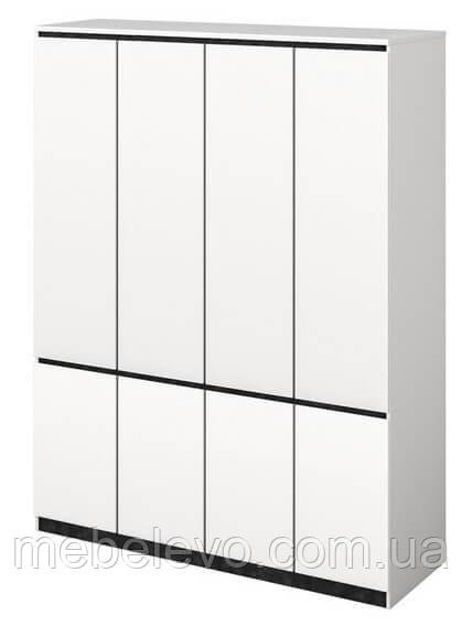 Шафа Мія 4Д+4Д 2100х1500х520мм німфея альба + бетон темний   Світ меблів