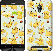 Чехол на Asus Zenfone Go ZC500TG Pikachu pokemon go "3769c-160"