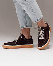 Кеди жіночі Aquamarin 5301 коричневі замші, фото 5