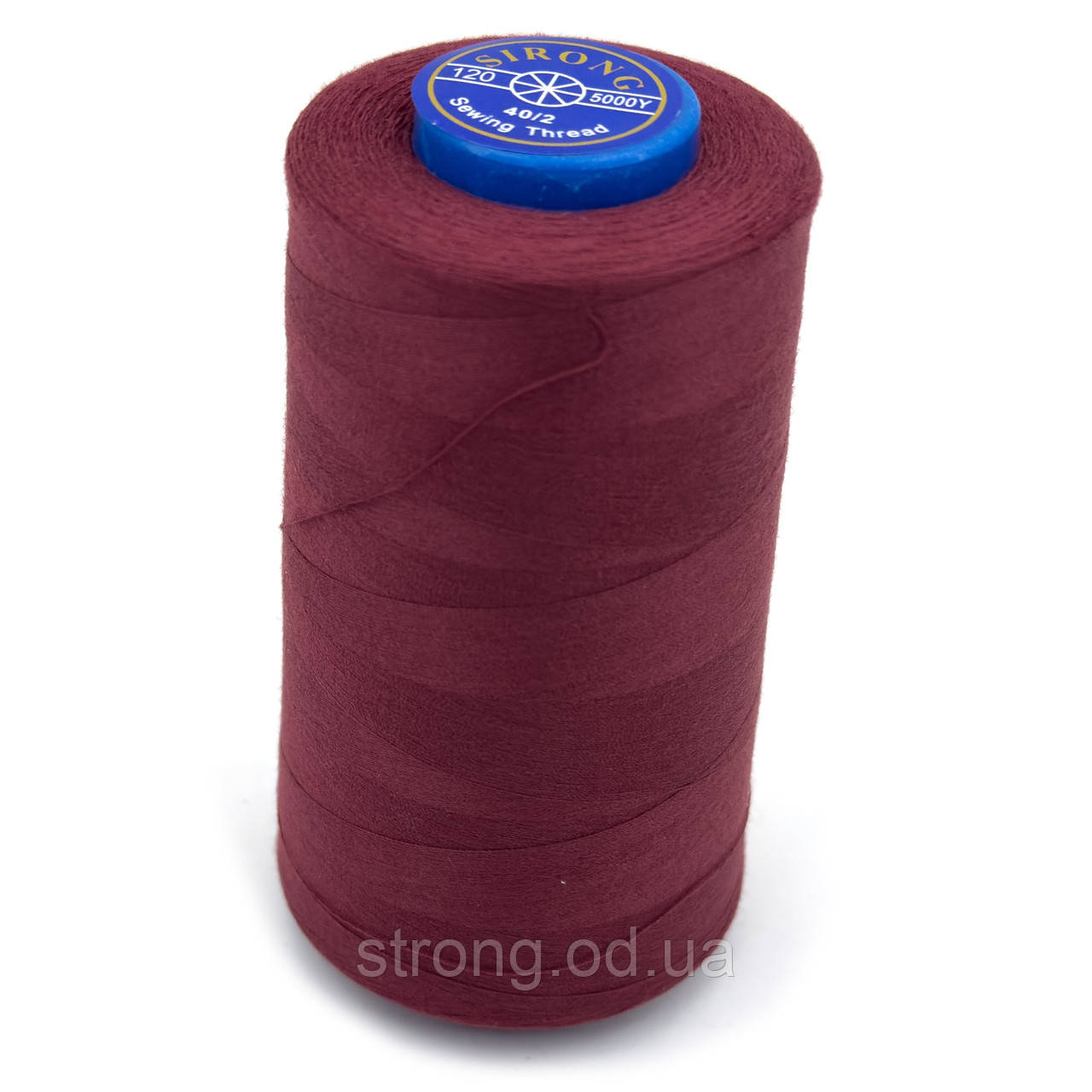 Нитка швейна STRONG 40/2 4000ярдів №012 Бордовий