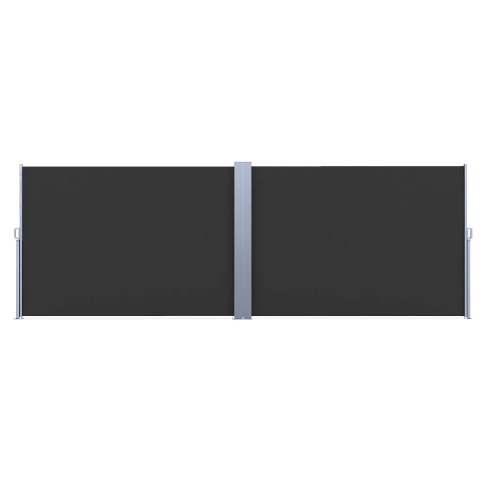 Бічна штора для маркізи 200х600 см Focus Garden темно-сірий