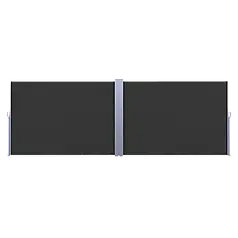 Бічна штора для маркізи 200х600 см Focus Garden темно-сірий