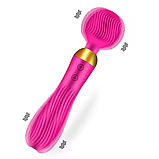 Вібратор мікрофон 22 см, Вібромасажер для тіла та ерогенних зон, Вагінально-кліторальний стимулятор, Інтимні і, фото 6