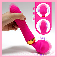 Вібратор мікрофон 22 см, Вібромасажер для тіла та ерогенних зон, Вагінально-кліторальний стимулятор, Інтимні і