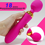 Вібратор мікрофон 22 см, Вібромасажер для тіла та ерогенних зон, Вагінально-кліторальний стимулятор, Інтимні і, фото 7