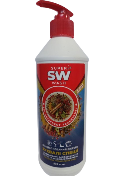 Свк Пуся Біо гель д/миття посуду з доз 500мл SUPER Wash Зухвалі спеції