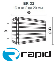 Купити Цанга ER мм Ви можете прямо зараз у нашому інтернет-магазині «Rapid».