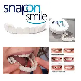 Вініри SnapOn Smile Veneers для зубів сніп він змайл 2 щелепи iC227