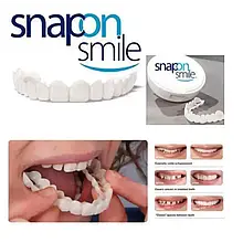 Вініри SnapOn Smile Veneers для зубів сніп він змайл 2 щелепи YU227