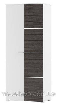 Шафа Круїз 2Д(90) 2057х900х544мм білий + дакар Світ меблів, фото 1