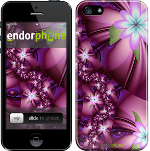 Чехол на iPhone 5s Цветочная мозаика "1961c-21" - фото 1 - id-p125088353