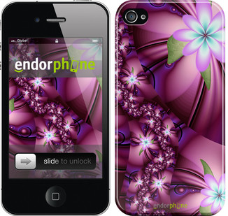 Чехол на iPhone 4s Цветочная мозаика "1961c-12" - фото 1 - id-p125088356