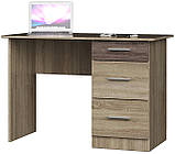 Стіл комп'ютерний Школяр-4, Дуб Сонома, Трюфель