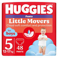 Популярний! Підгузки Huggies Little Movers/Pants 5 (12-17 кг) для хлопчиків 48 шт (5029053547619) - Краща якість тільки на
