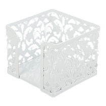 Підставка-бокс для паперу металевий Barocco BM.6216-12, білий органайзер