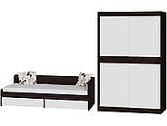 Дитячий Спальний Комплект Соната 3, Венге темний, Білий