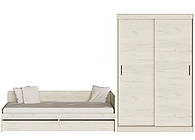 Дитячий Спальний Комплект Соната 3, Дуб Крафт Білий