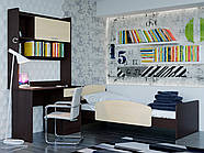 Дитячий Спальний Комплект Бриз 10, Венге темний, Дуб молочний