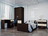 Дитячий Спальний Комплект Бриз 13, Венге темний, Дуб молочний