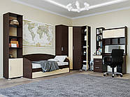 Дитячий Спальний Комплект Бриз 5, Венге темний, Дуб молочний