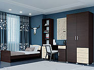 Дитячий Спальний Комплект Бриз 9, Венге темний, Дуб молочний