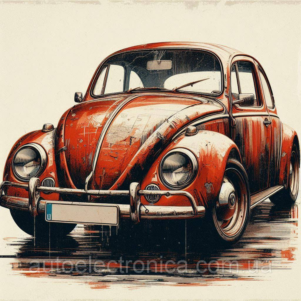 Картина на полотні "VW Beetle" | CVW 7.0011