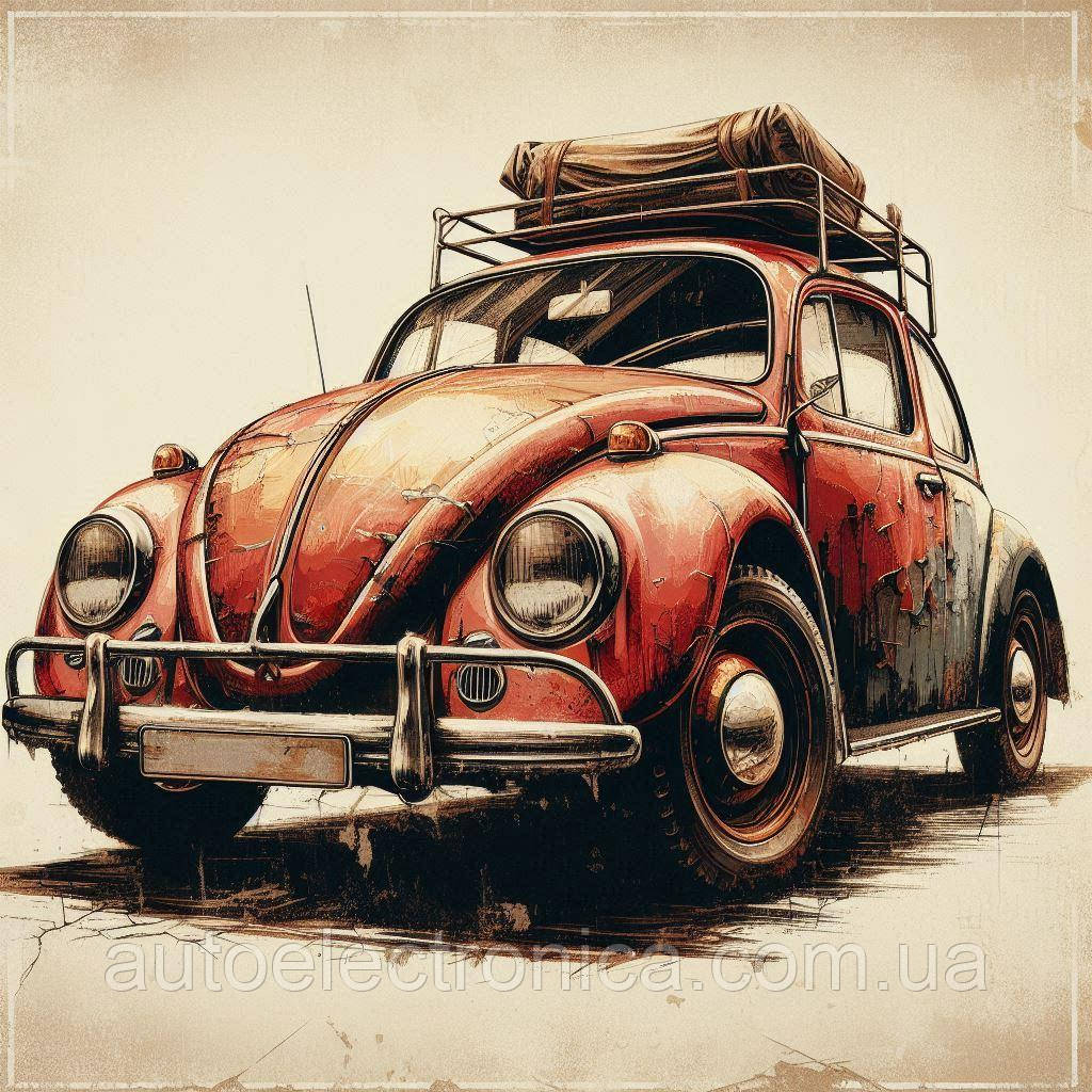 Картина на полотні "VW Beetle" | CVW 7.0013