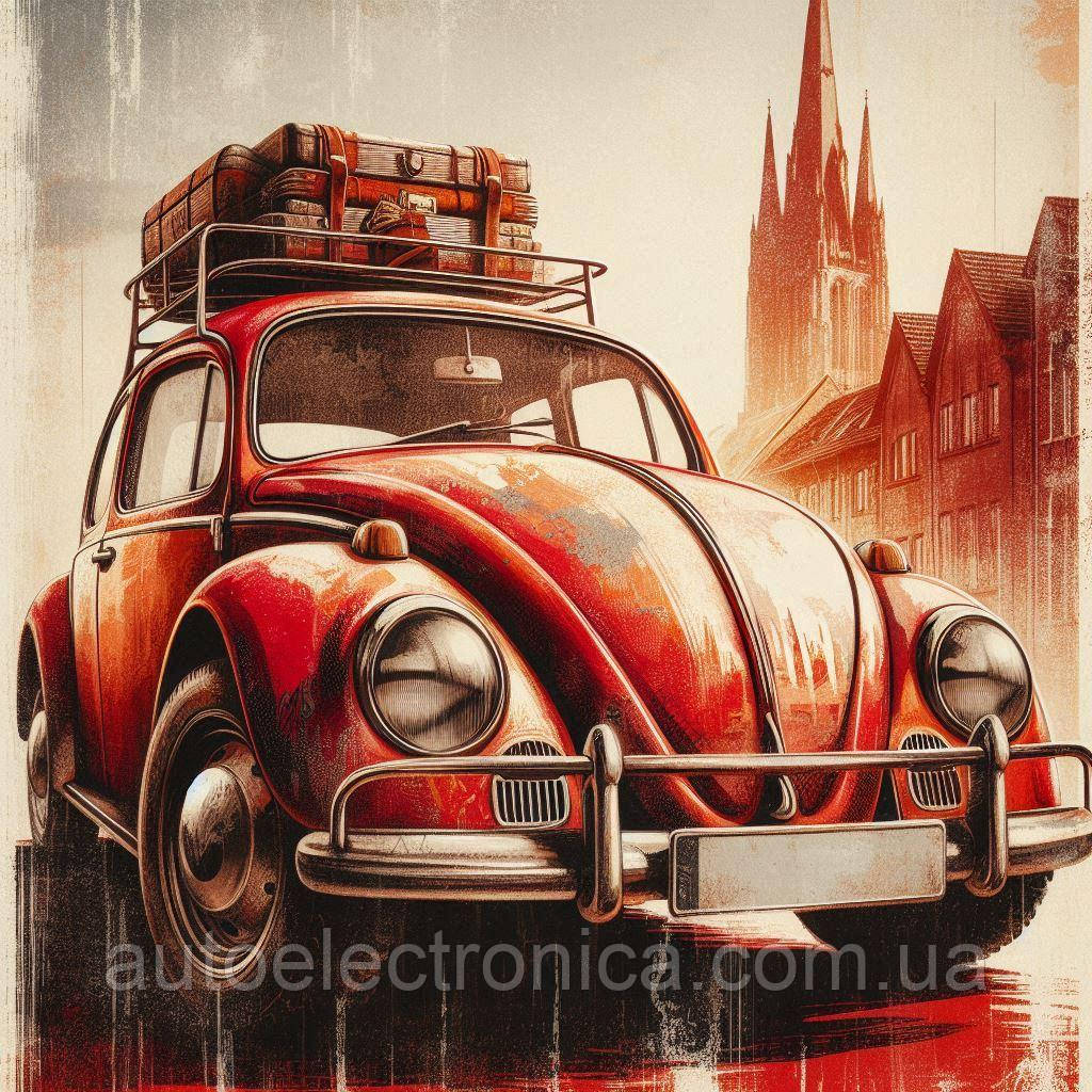 Картина на полотні "VW Beetle" | CVW 7.0014
