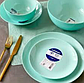 Блакитний столовий сервіз Diwali Light Turquoise 18 предметів Luminarc склокераміка P2963, фото 4