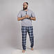 Чоловіча піжама футболка+штани "Клітина" р.48-60, фото 2